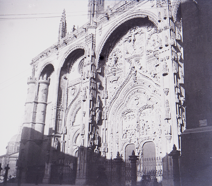 Catedral de Salamanca. Fotografía tomada por Don Santiago Ramón y Cajal